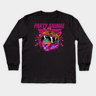 Party Animal Kids Long Sleeve T-Shirt